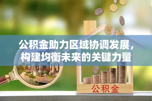 矿区公积金助力区域协调发展，构建均衡未来的关键力量