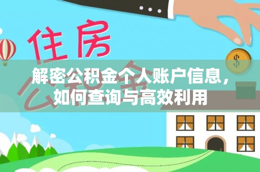矿区解密公积金个人账户信息，如何查询与高效利用