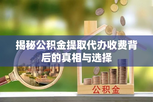 矿区揭秘公积金提取代办收费背后的真相与选择