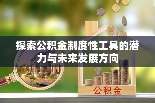 矿区探索公积金制度性工具的潜力与未来发展方向