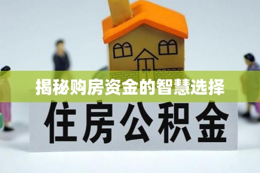 矿区揭秘购房资金的智慧选择