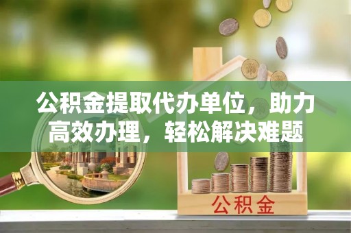 矿区公积金提取代办单位，助力高效办理，轻松解决难题