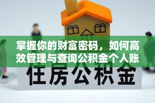 矿区掌握你的财富密码，如何高效管理与查询公积金个人账户信息