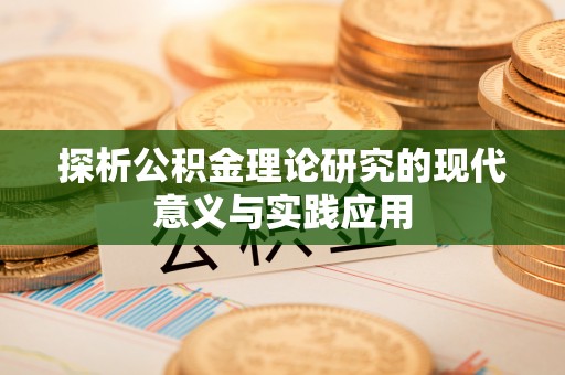 矿区探析公积金理论研究的现代意义与实践应用