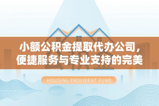 矿区小额公积金提取代办公司，便捷服务与专业支持的完美结合