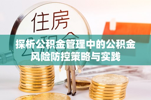 矿区探析公积金管理中的公积金风险防控策略与实践
